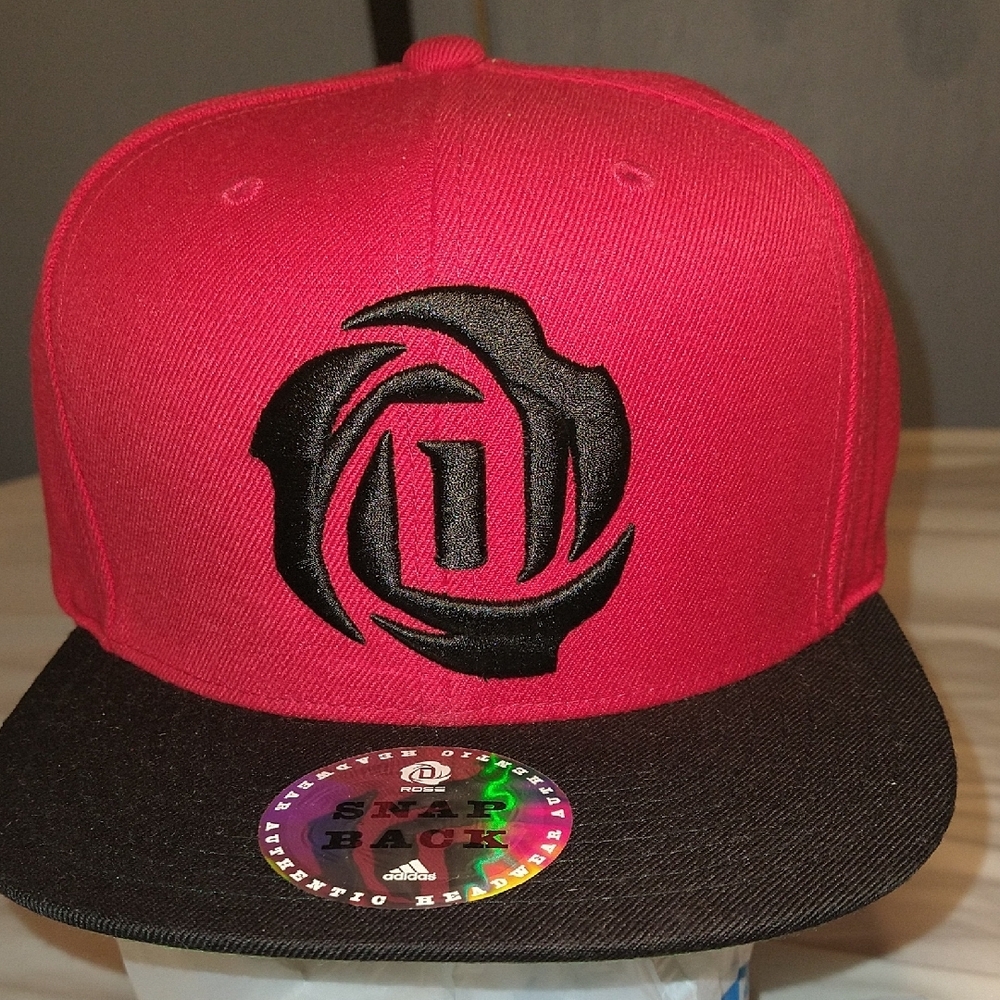 Adidas Red and Black Cap